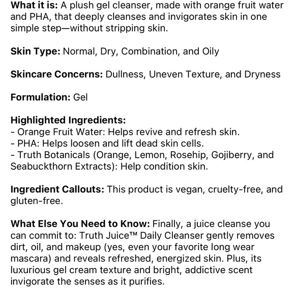 Truth Juice Daily Cleanser - Picture 2 of 4
